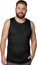 QORE LOGIQ Gynecomastia Compression Shirt Men, Premium Slimming Undershirt Compression Tank Top, Mens Shapewear & Body Shaper