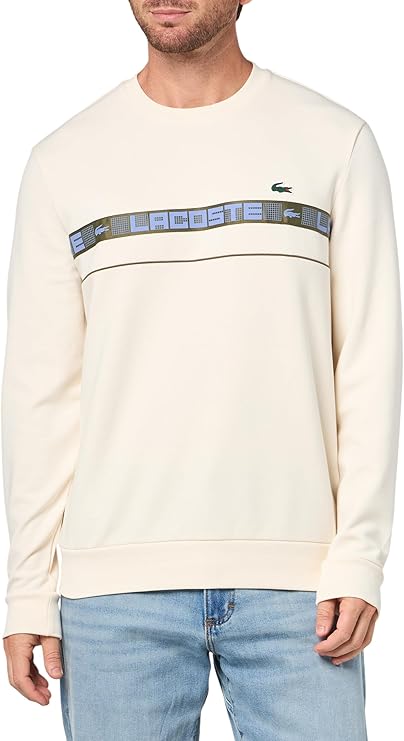 Lacoste Mens Sport Branded Stripe Tennis Sweatshirt